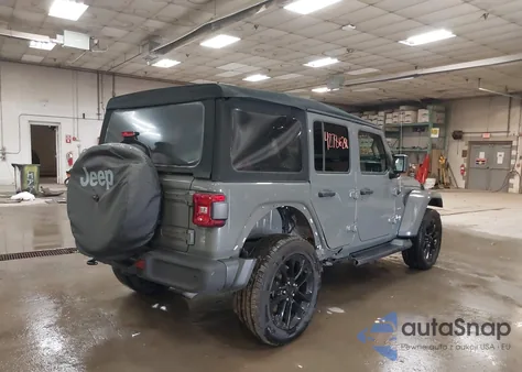 2021 Jeep Wrangler 4Xe Unlimited Sahara 4X4 z USA, uszkodzony, nr VIN 1C4JJXP6XMW682683